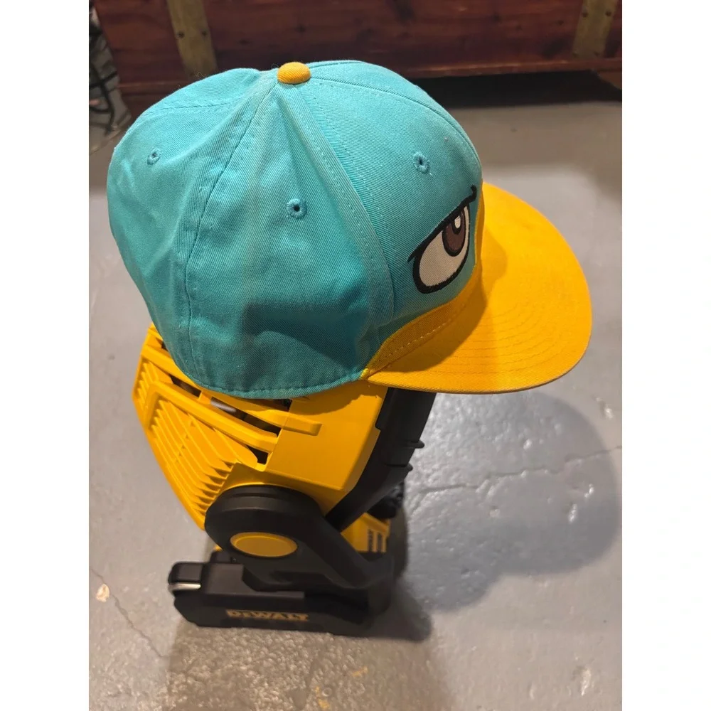 Disney Perry the Platypus Hat Unisex One Size Teal fitted Flat Brim Cap